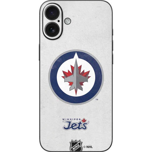 NHL Winnipeg Jets Distressed iPhone 16 Plus Skin